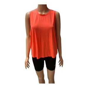 Old Navy - EC - Active Wear Orange Sleeveless Relaxed Tank Top Size XL